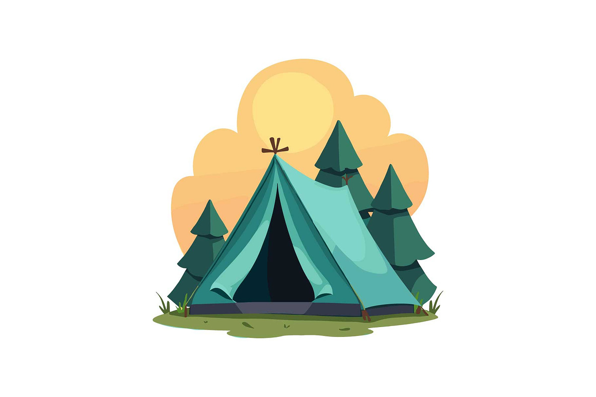 Outdoor Camping Tent Vector Pack, an Object Graphic by Designs_River (Photo 5 of 13)