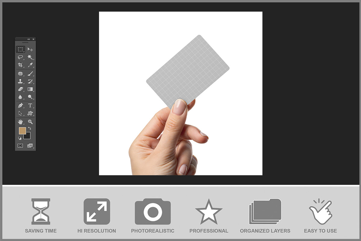 Photo Real Card Mockup, an Advertising Mockup by Bruno's Shop (Photo 2 of 3)