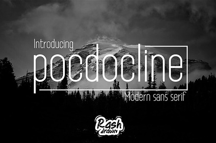 Pocdocline modern sans serif