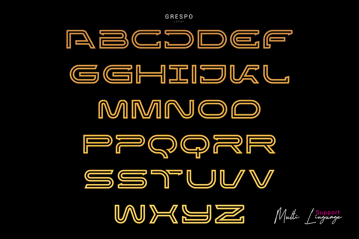 Grespo a typeface, a Sans Serif Font by Linecreative (Photo 4 of 7)