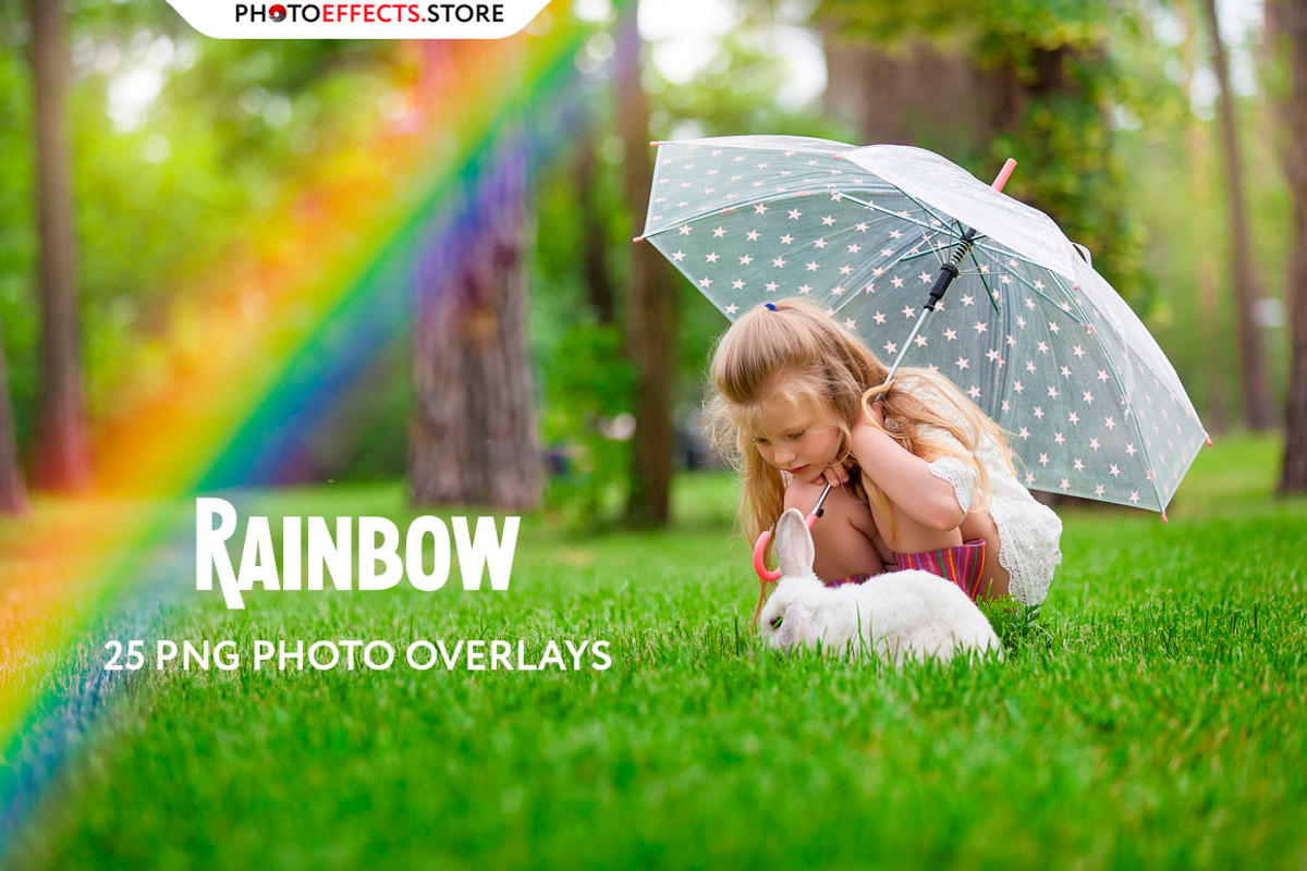 25 Rainbow Photo Overlays preview 6