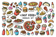 Vector set on the theme of fast food, an Object Graphic by Olga Chuklay (Thumbnail 1 of 2)