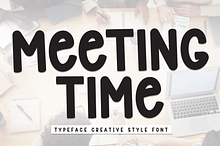 Meeting Time | Script Font