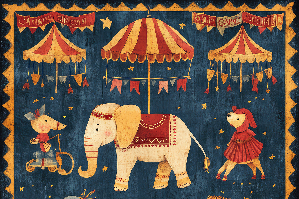 Vintage Circus Animals, a Background Graphic by Printable Treasure (Photo 6 of 7)