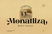 Monalliza - Modern Typeface, a Serif Font by Ardyanatypes
