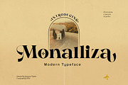 Monalliza - Modern Typeface, a Serif Font by Ardyanatypes (Thumbnail 1 of 12)