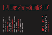 Nostromo - Retro futuristic font, a Font by Great Scott! (Thumbnail 1 of 8)