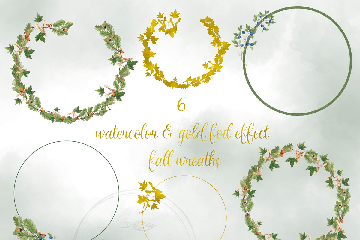 Fall watercolor clipart, Goodnotes, an Object Graphic by Ducatum (Photo 5 of 5)