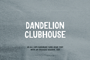 Dandelion Clubhouse | Sans Serif, a Sans Serif Font by Gold Design Co. (Thumbnail 1 of 4)