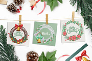 Christmas wreaths, a Seasonal Illustration by DamriNa art (Thumbnail 4 of 5)