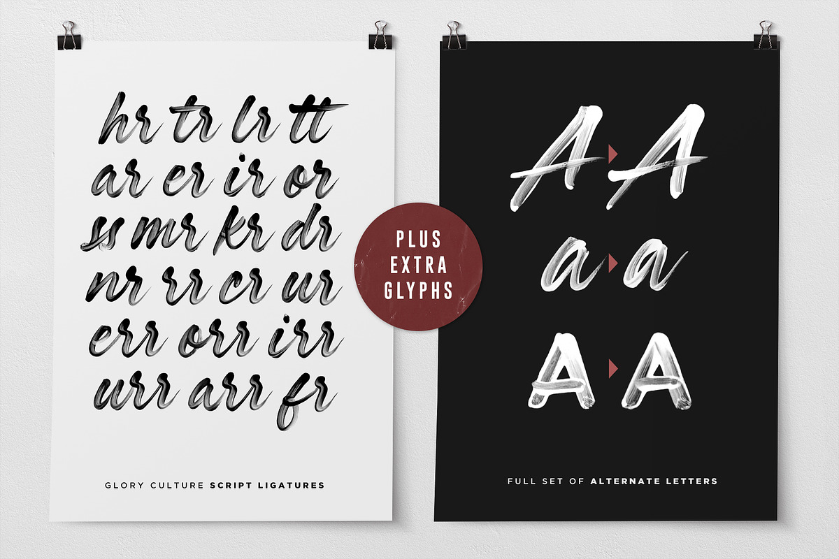 Glory Culture SVG Font + Extras, a Script Font by Sam Parrett (Photo 10 of 10)