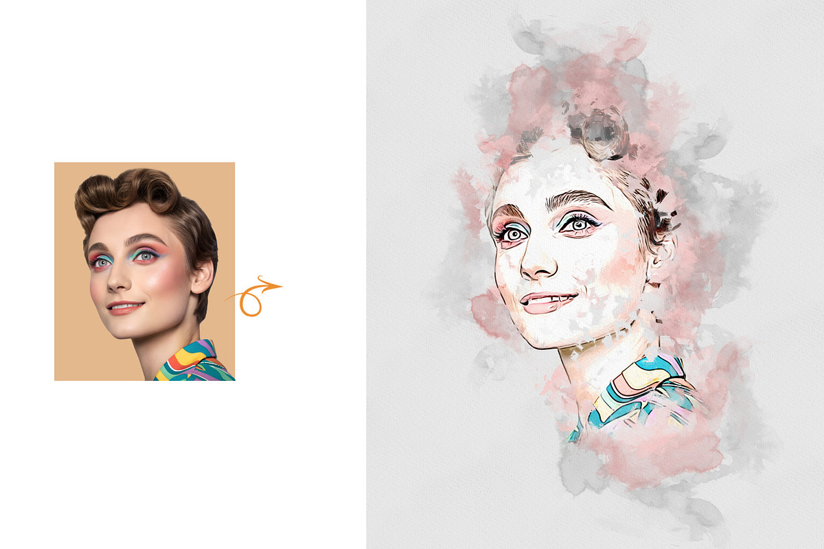 Watercolor Splash Art Photo Effect, an Action Add-On by MRI STUDIO (Photo 6 of 19)