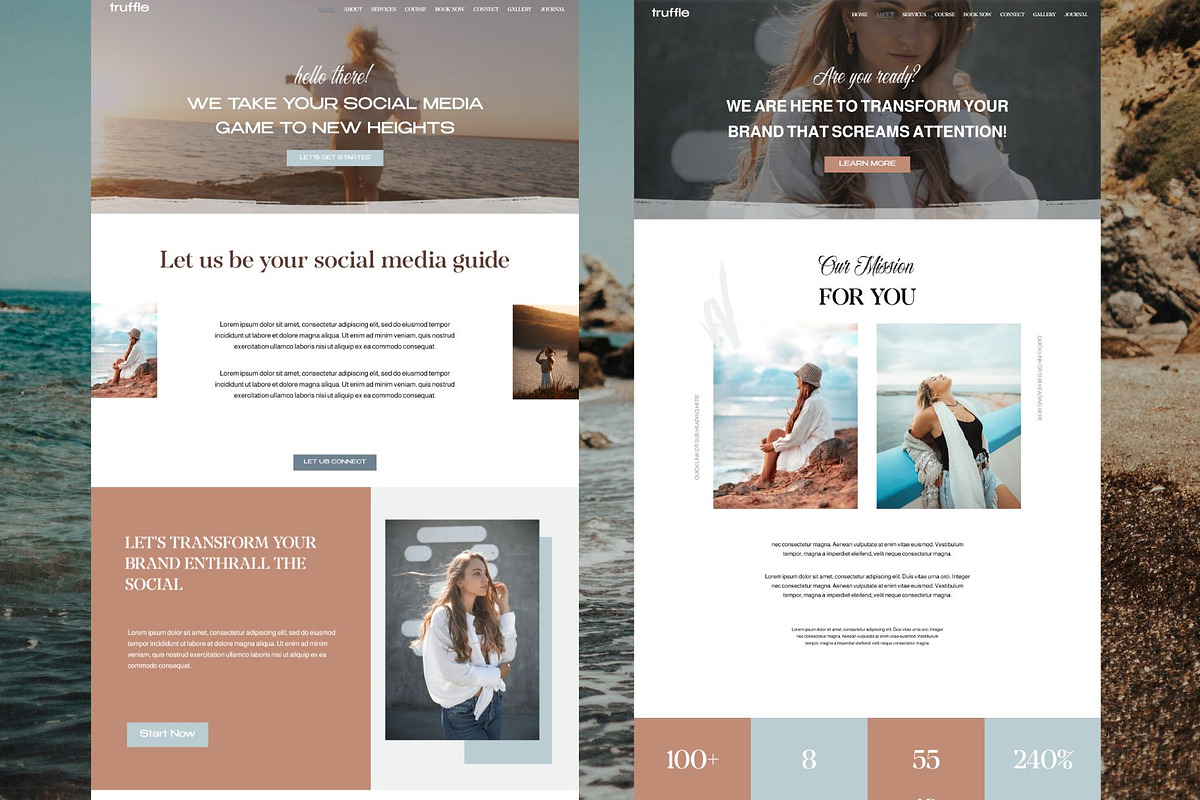 Social Media Wix Website Template, a Wix Template by Deepa Template Studio (Photo 10 of 16)