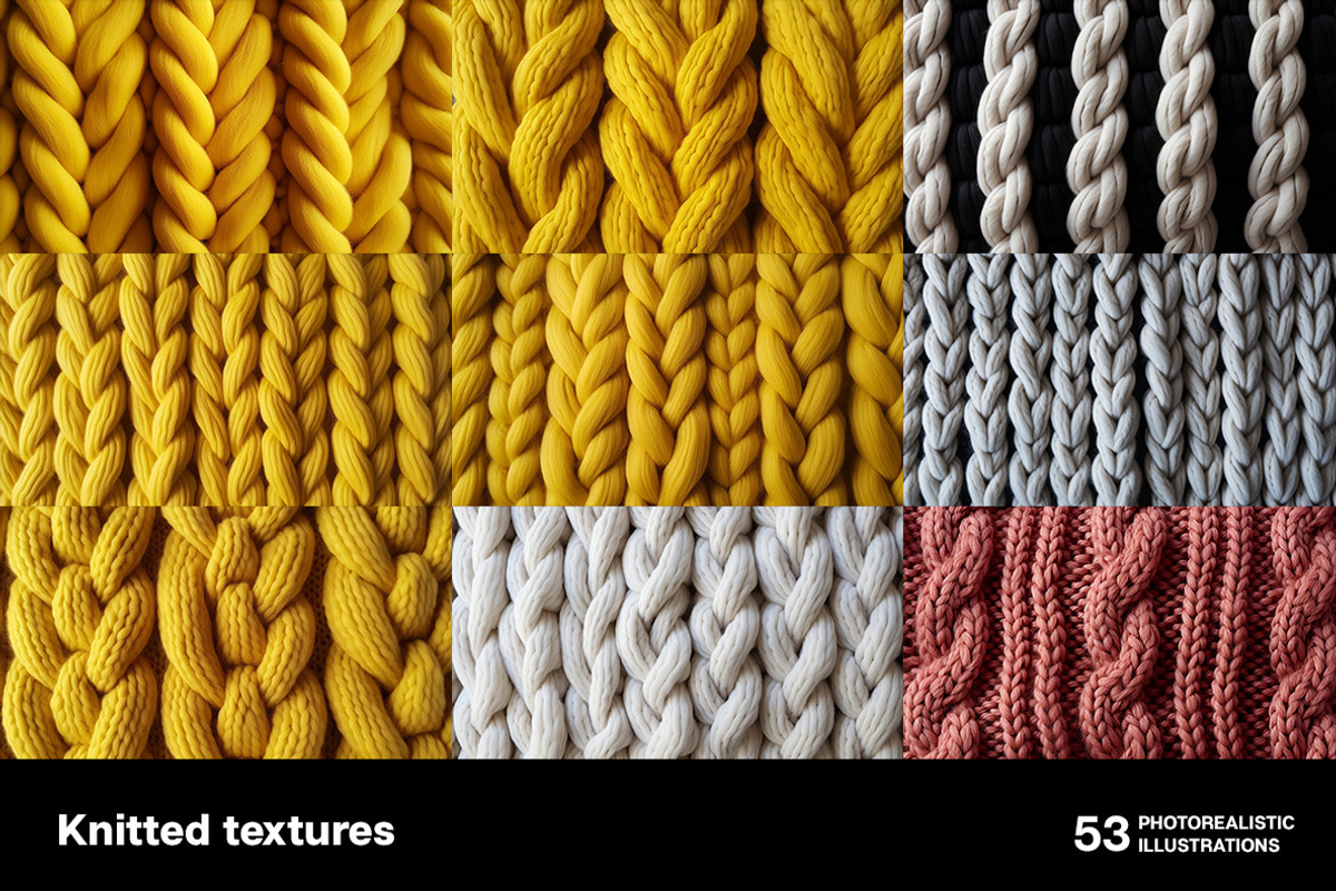 Knitted - 53 images, a Texture Illustration by Handmadefont (Photo 11 of 12)
