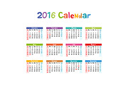 2016 Calendar vector kids hand made, a Stationery Template by Rommeo79 (Thumbnail 4 of 5)