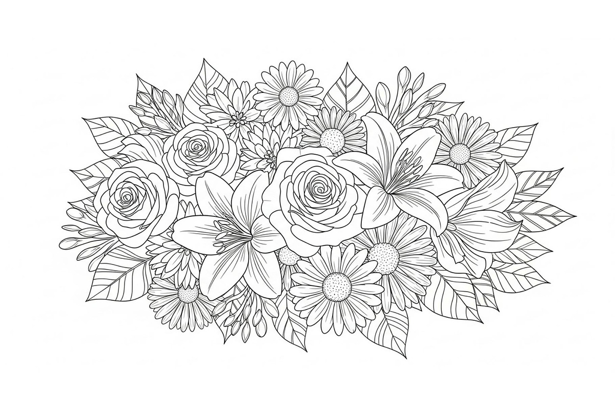 Coloring Pages for Adults, an Object Graphic by RVECT