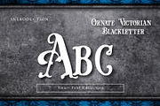 Ornate victorian blackletter, a Blackletter Font by Wow Magic (Thumbnail 2 of 3)