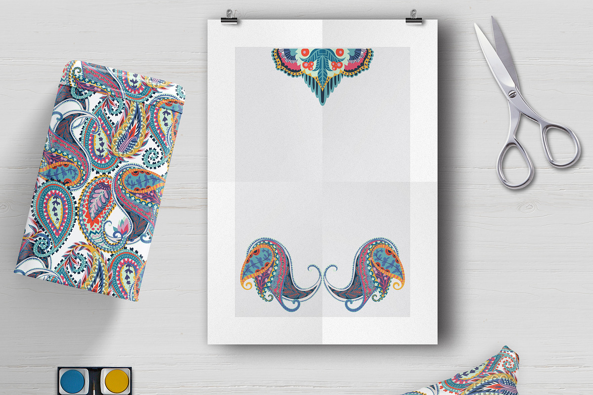 Rainbow paisley, a Pattern Graphic by kateja (Photo 8 of 10)