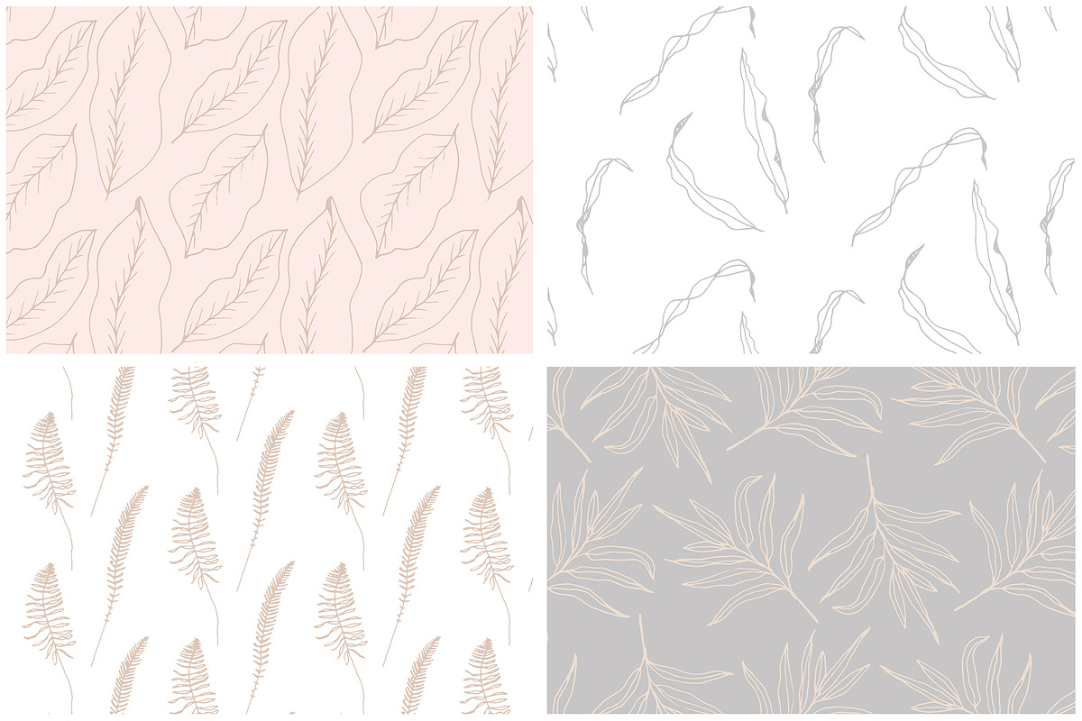 Romantic Leaves Collection, a Pattern Graphic by Youandigraphics (Photo 19 of 19)