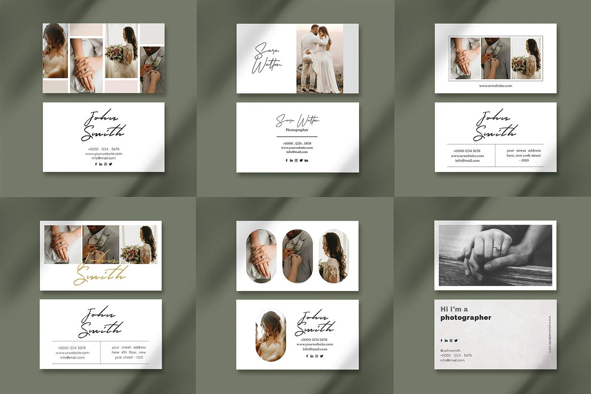 Wedding Business Cards Bundle, a Business Card Template by Saman Osama (Photo 2 of 11)