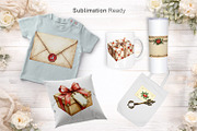 Vintage Christmas Mail Watercolor, an Illustration by Artnoy (Thumbnail 7 of 8)