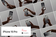 AA-Mockups: iPhone 16 Pro, an iPhone Mockup by ls.graphics (Thumbnail 1 of 10)