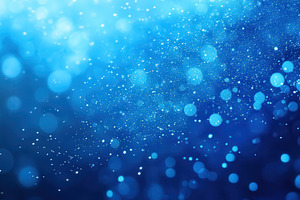 Blue bokeh background sparkling ligh, a Photo by Pixeness Studio