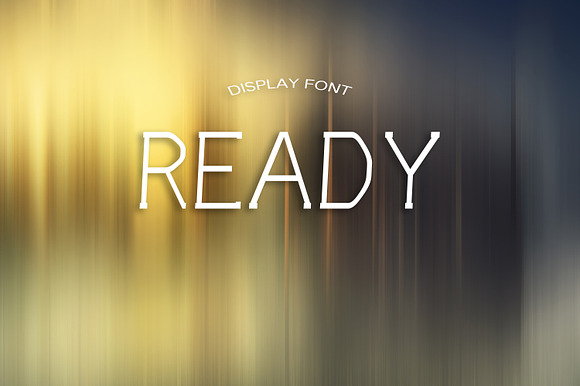 READY font preview 4