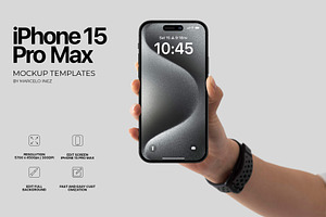 iPhone 15 Pro Max Mockup