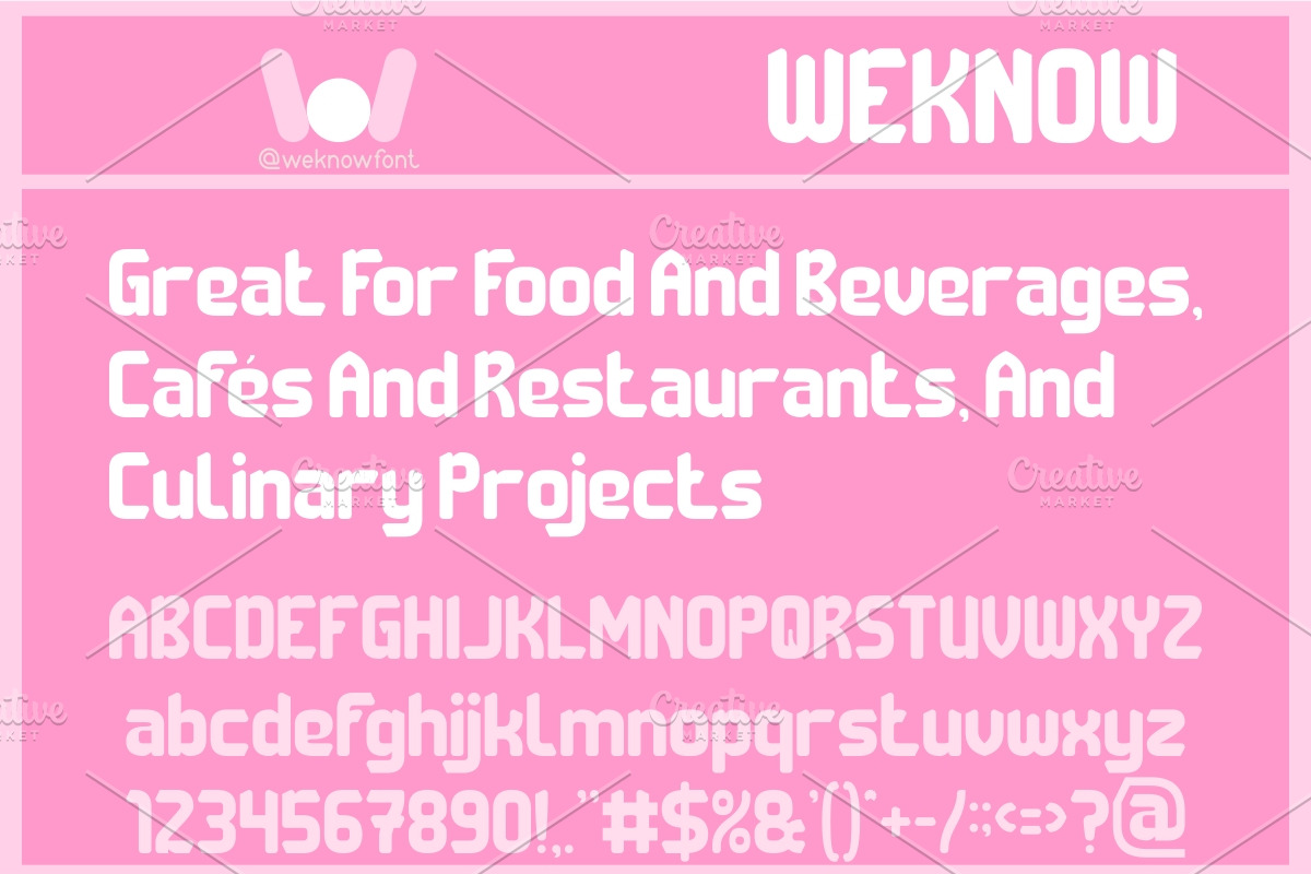 Snack Bite font, a Font by weknow (Photo 3 of 8)
