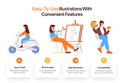 Animated Life Illustration Set, a Person Illustration by Vectors Market (Thumbnail 2 of 4)