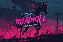 Roadkill - Brush Font