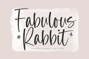 Fabulous Rabbit - Brush Script Font