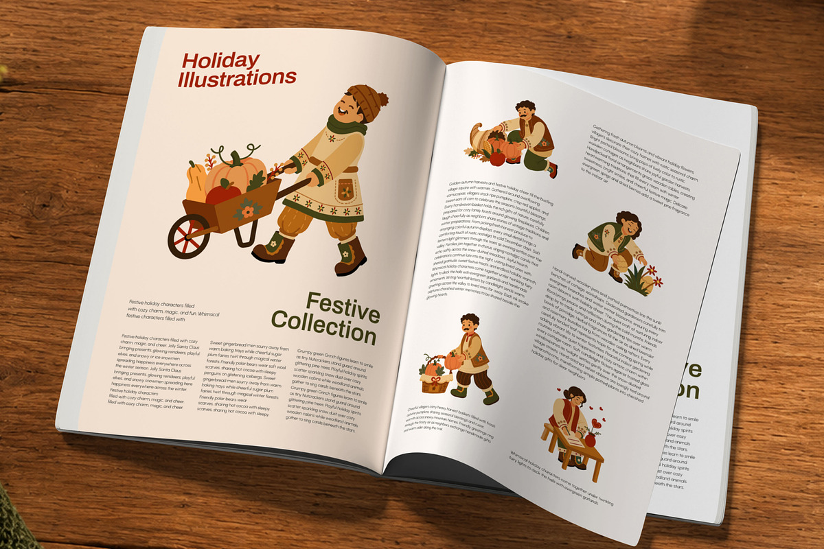 50 Holiday Characters Illustrations, a Seasonal Illustration by Prosymbols (Photo 4 of 11)