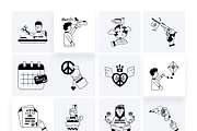 Animated Peace Icons, a Duotone Icon by Prosymbols (Thumbnail 8 of 10)