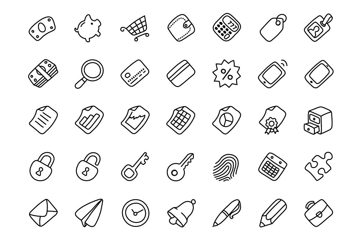 Business&Finance Hand Drawn Icons, an Icon by Iconka (Photo 4 of 5)