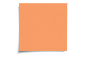 Orange color sticky note with shadow, an Abstract Photo by BOOCYS