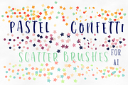 Pastel Confetti Scatter Brushes, a Brush Add-On by TeaBerry (Thumbnail 1 of 2)