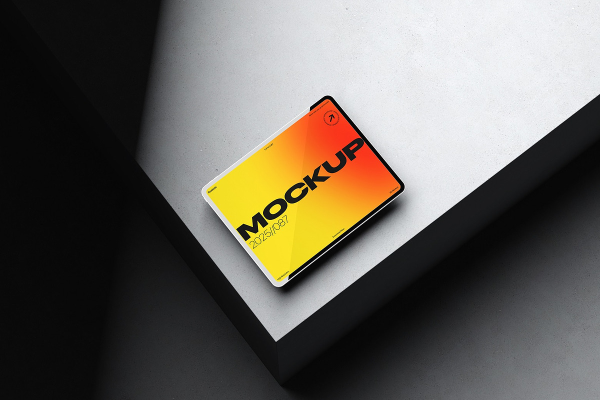 Tablet Mockup on Minimal Step Scene, an iPad Mockup by kreatifreya (Photo 3 of 4)