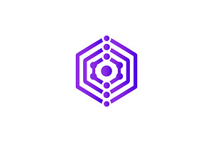 Modern Hexagonal Tech Atom Logo, a Branding & Logo Template by Vectorium Studio