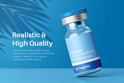 Vaccine Glass Vial Bottle Mockup Set, a Packaging Mockup by Remnand Studio (Thumbnail 6 of 10)