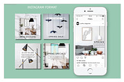 Instagram Template Marble, a Social Media Template by AtelierCartouche (Thumbnail 5 of 5)