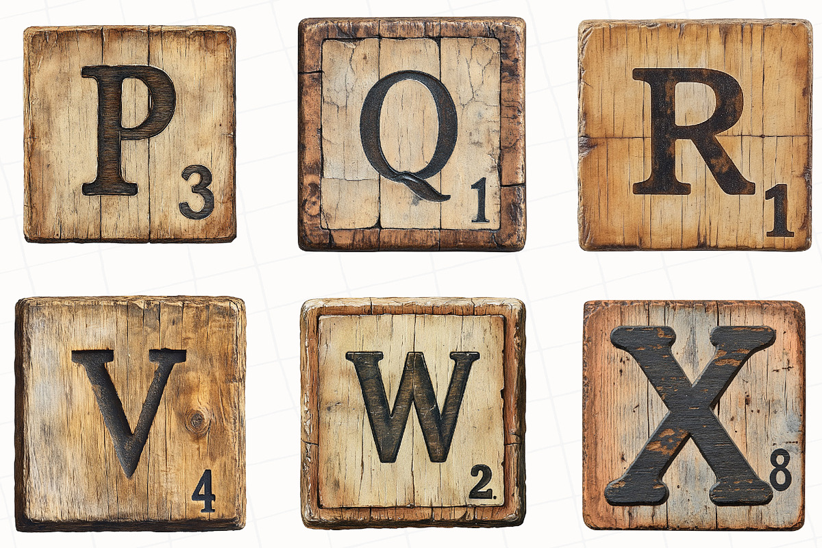 Crossword Letter Sublimation Bundle, an Illustration by OK Design (Photo 2 of 5)