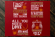 Coffee Quotes SVG Vol 6, a Decorative Illustration by Tosca Digital (Thumbnail 3 of 4)