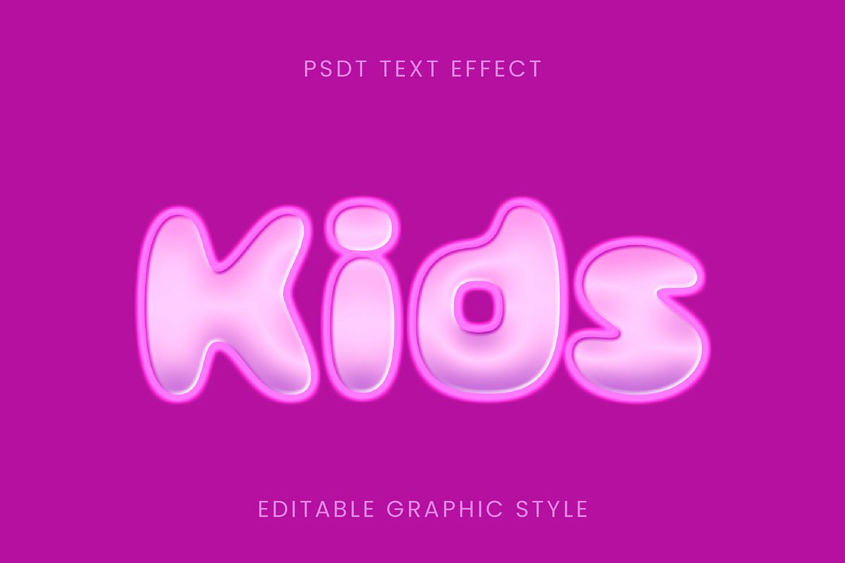 Cartoon Bubble Text Effect