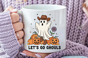 Let’s Go Ghouls Halloween PNG, an Illustration by CraftArtStudio (Thumbnail 4 of 4)