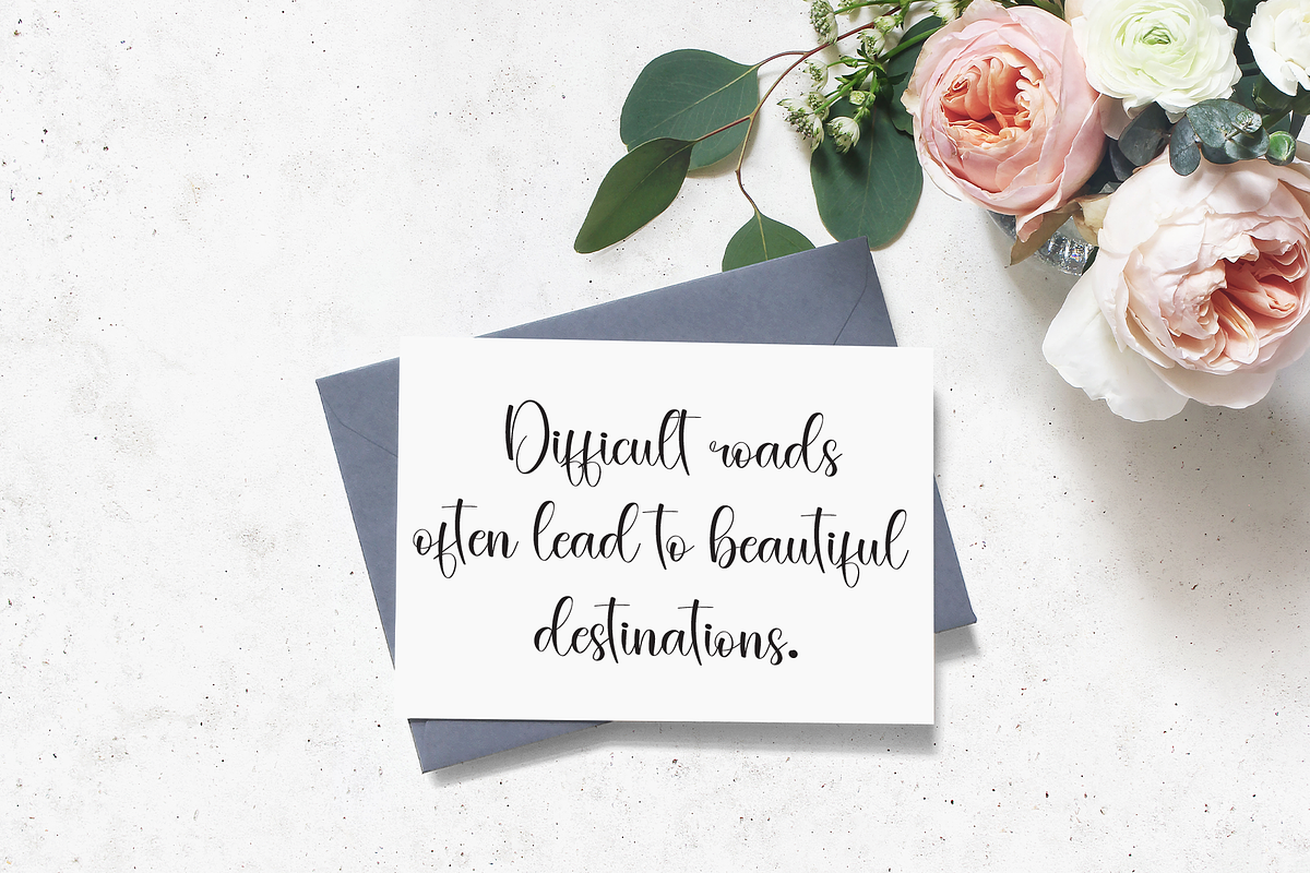Happy Family | Script Font, a Handwritten Font by Scratchones (Photo 5 of 8)