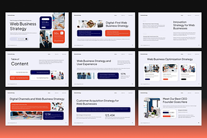 Web Business Strategy PowerPoint, a Presentation Template by Annora Studio