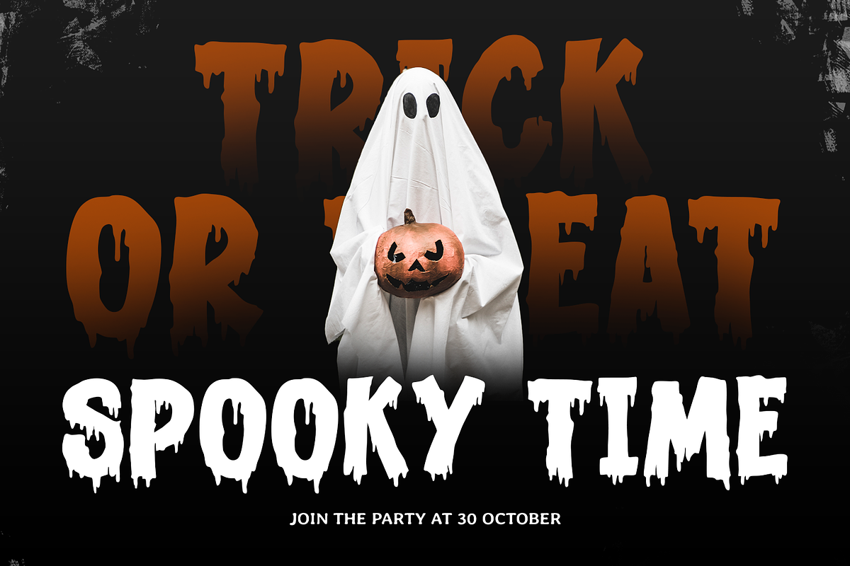 BLACK MONSTER - Halloween Font, a Handwritten Font by Mozatype (Photo 3 of 10)