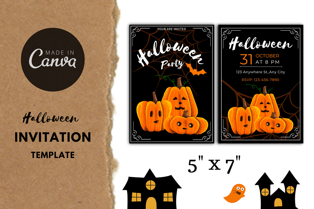 Halloween Party invitation, an Invitation Template by Thursdaypaper (Photo 5 of 6)